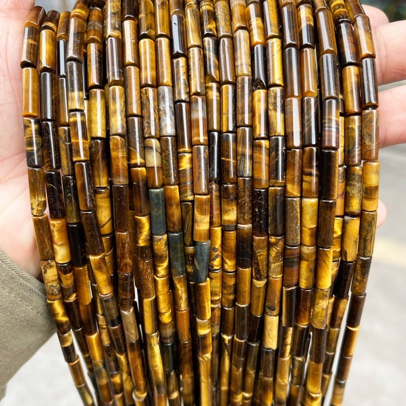 4x13mm crystal agate round tube loose beads suitable for DIY