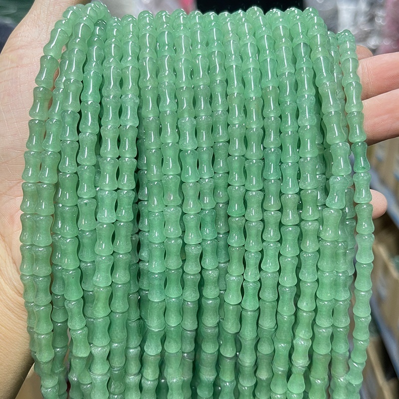 5x12mm natural crystal bamboo tube beads suitable for DIY