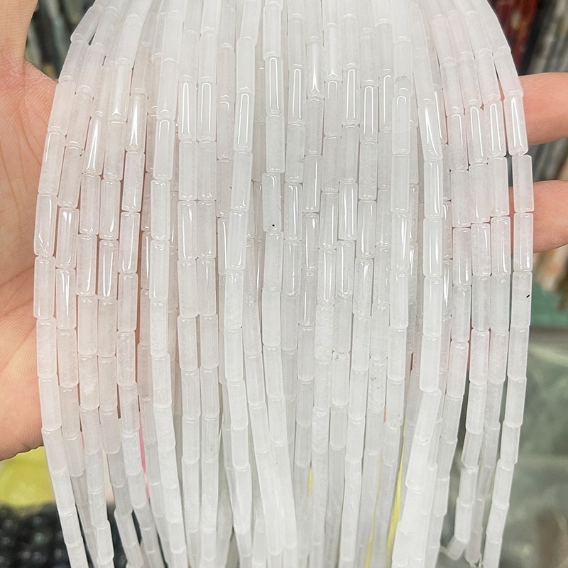 4x13mm crystal agate round tube loose beads suitable for DIY