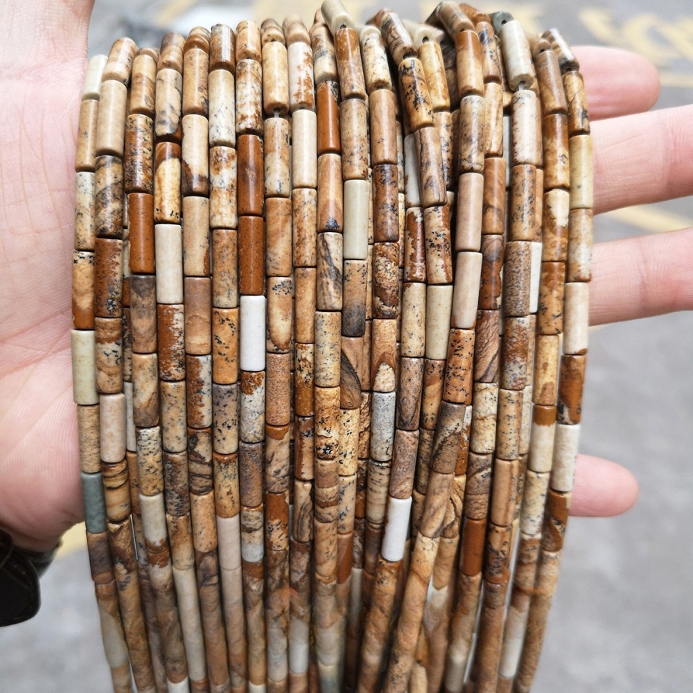 4x13mm crystal agate round tube loose beads suitable for DIY