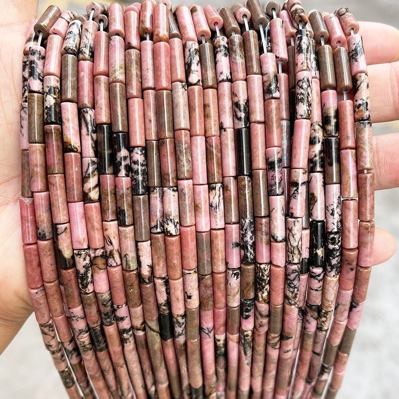 4x13mm crystal agate round tube loose beads suitable for DIY