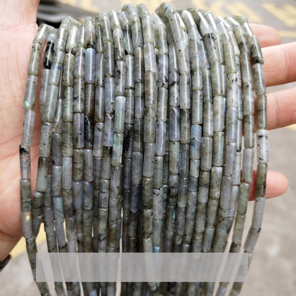 4x13mm crystal agate round tube loose beads suitable for DIY