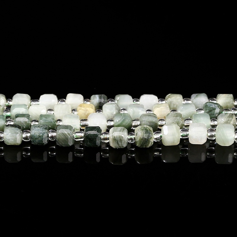 4-5mm Natural crystal agate jade sugar cube loose beads