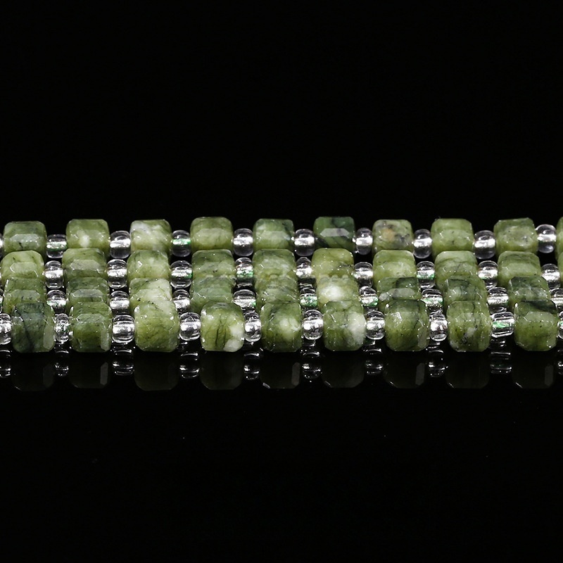 4-5mm Natural crystal agate jade sugar cube loose beads