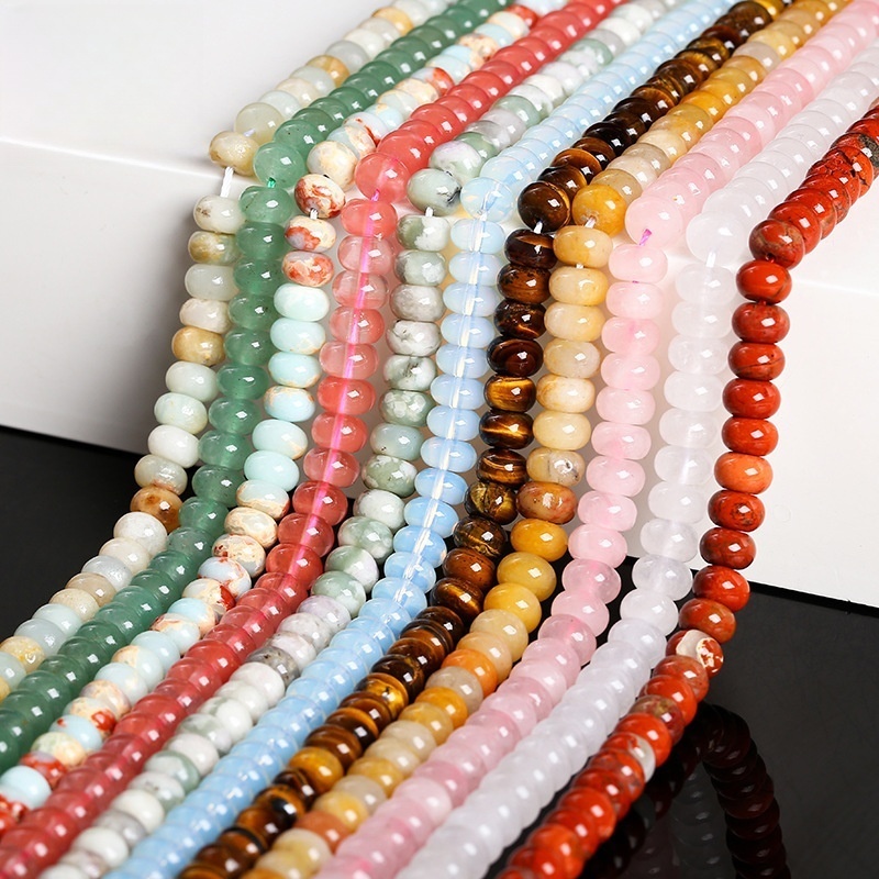 8*4mm natural jade abacus beads loose beads suitable for DIY