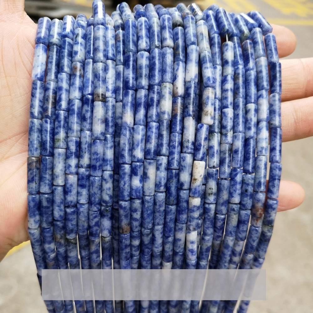 4x13mm crystal agate round tube loose beads suitable for DIY