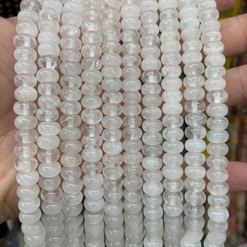 8*4mm natural jade abacus beads loose beads suitable for DIY