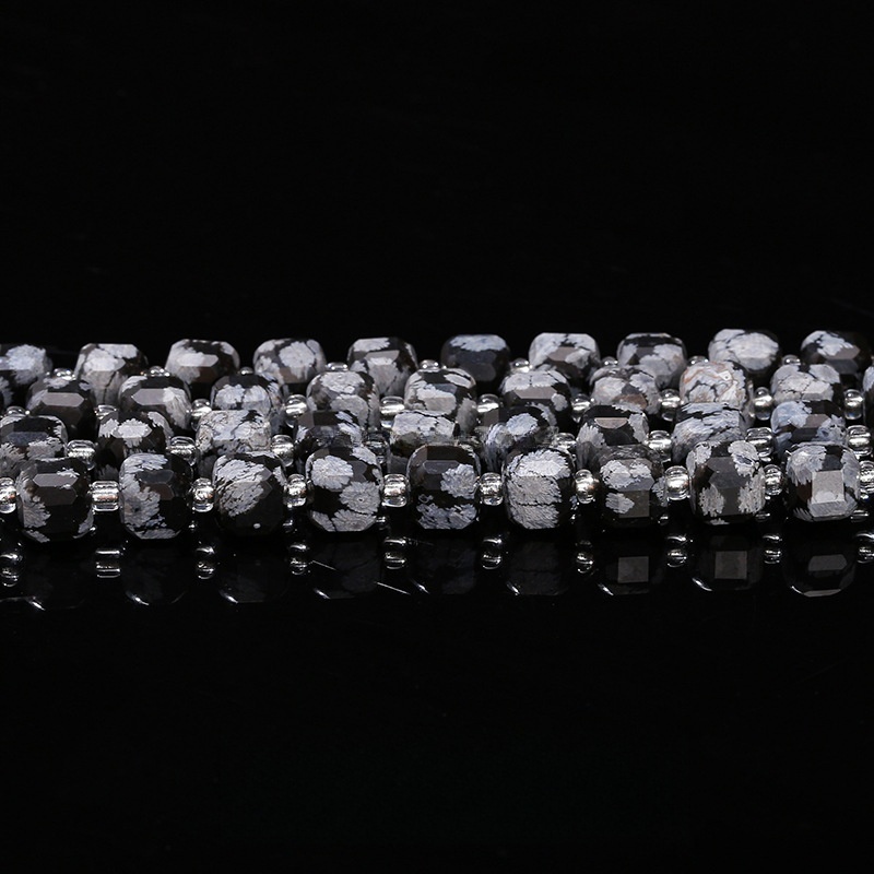 4-5mm Natural crystal agate jade sugar cube loose beads