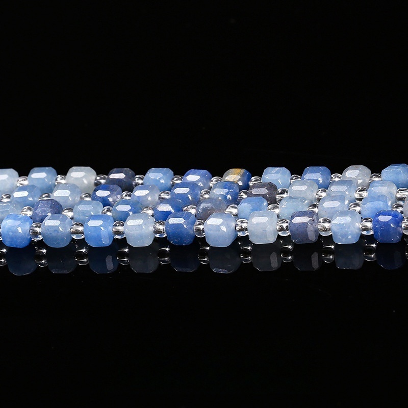 4-5mm Natural crystal agate jade sugar cube loose beads