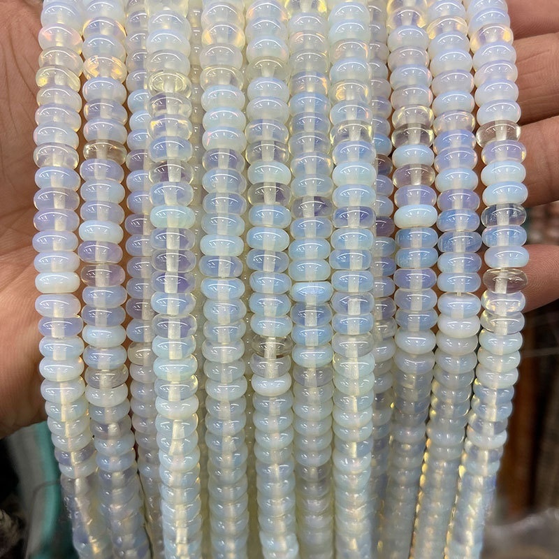 8*4mm natural jade abacus beads loose beads suitable for DIY