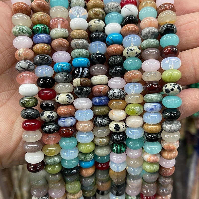 8*4mm natural jade abacus beads loose beads suitable for DIY
