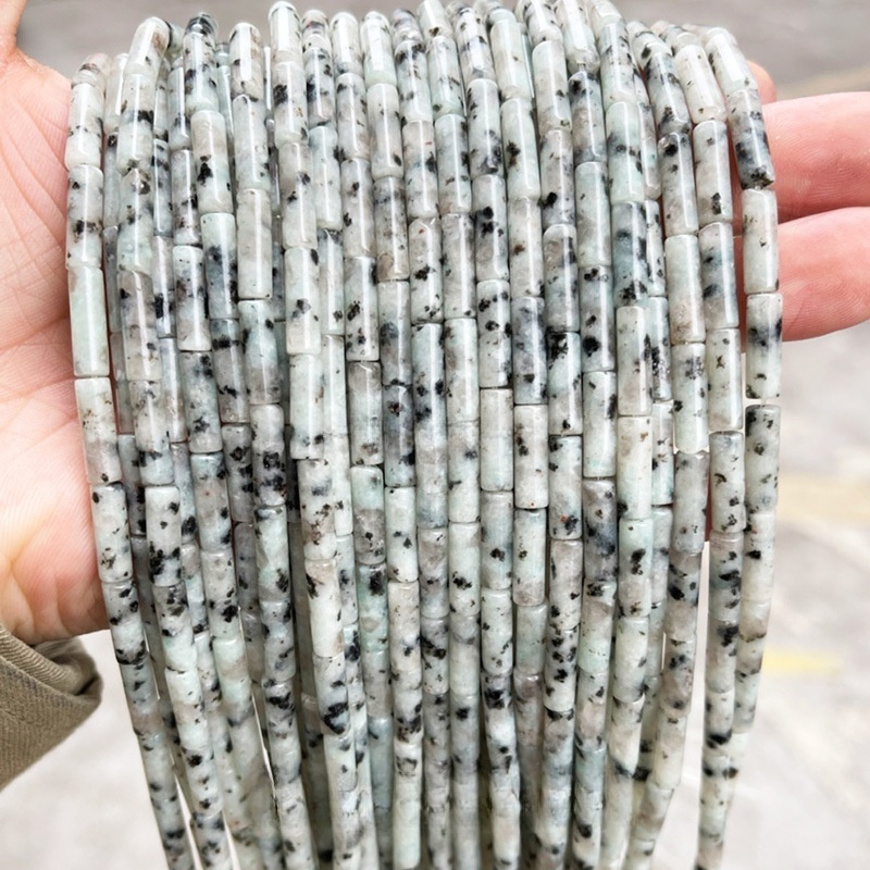 4x13mm crystal agate round tube loose beads suitable for DIY
