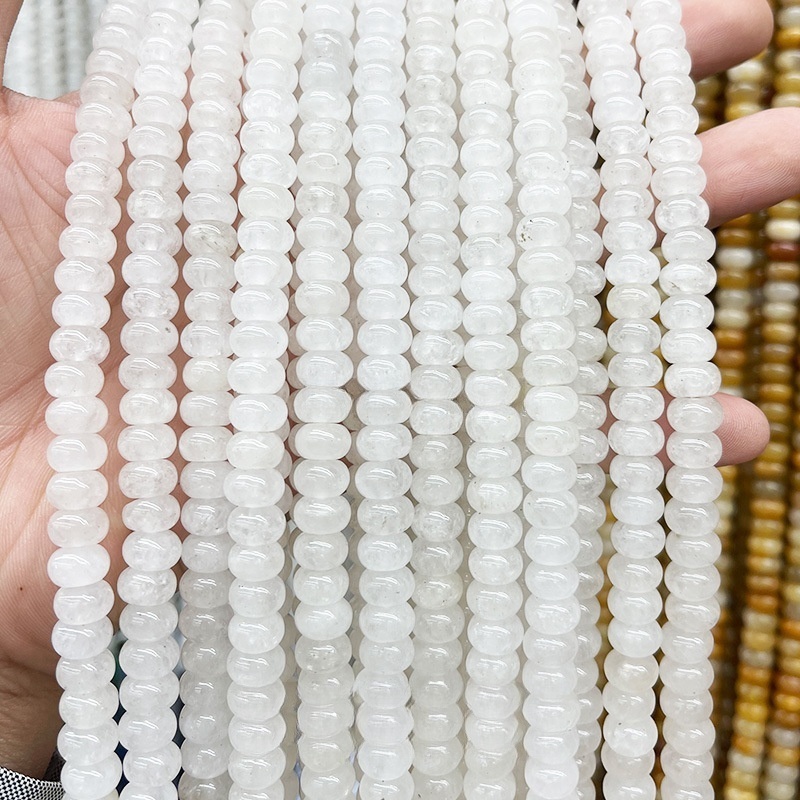 8*4mm natural jade abacus beads loose beads suitable for DIY