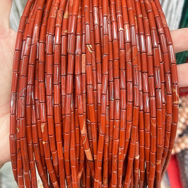 4x13mm crystal agate round tube loose beads suitable for DIY