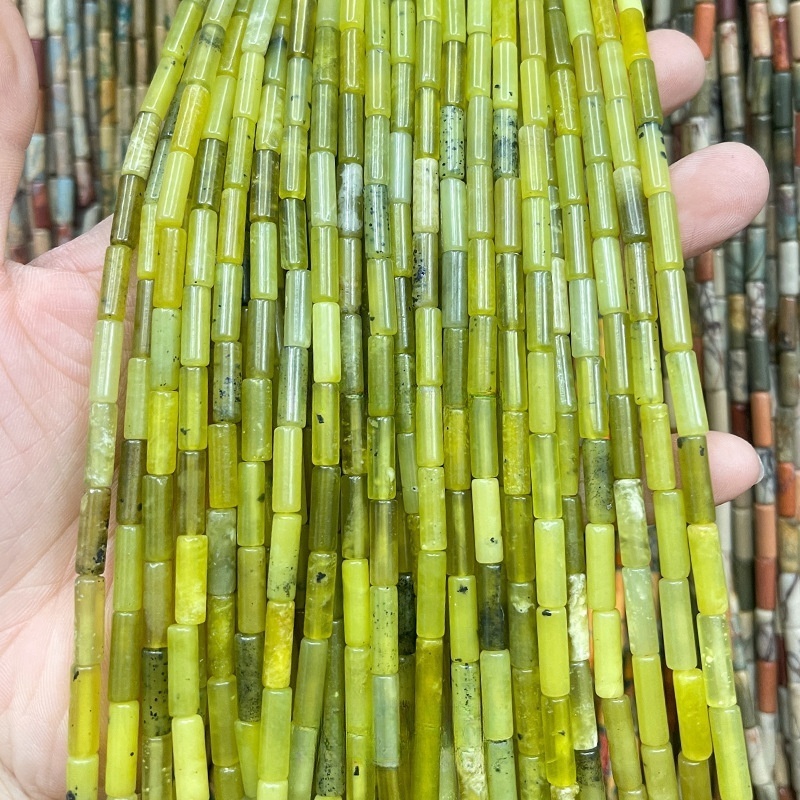4x13mm crystal agate round tube loose beads suitable for DIY