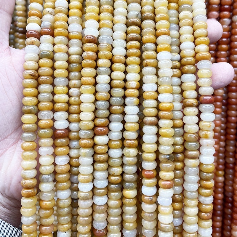 8*4mm natural jade abacus beads loose beads suitable for DIY