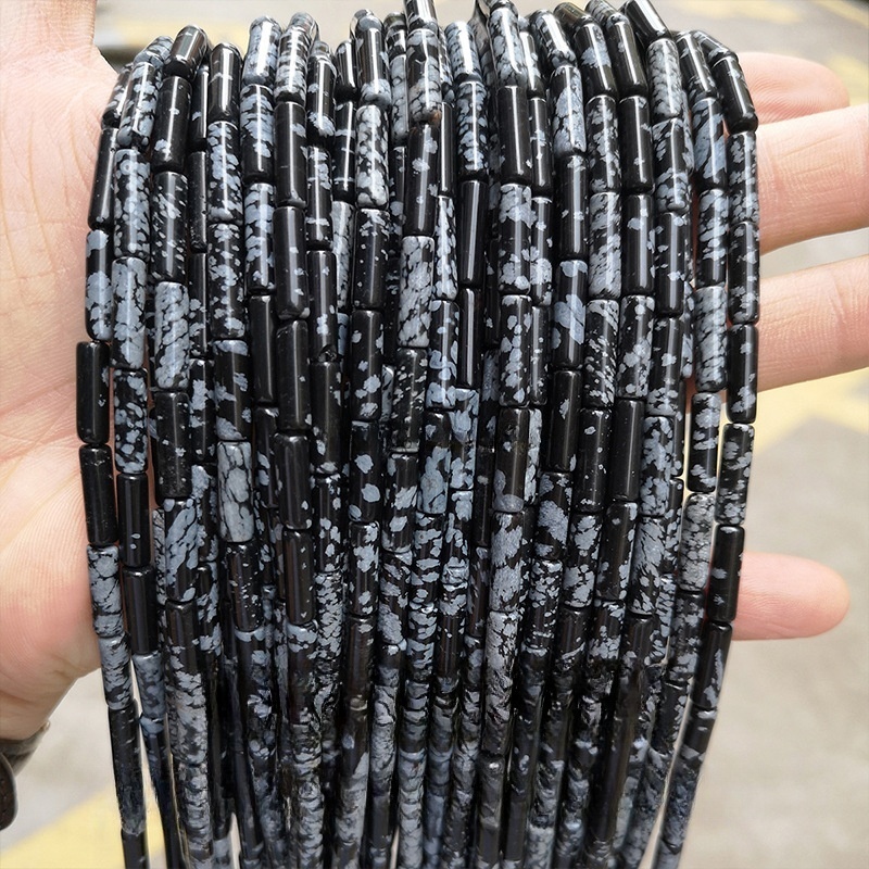 4x13mm crystal agate round tube loose beads suitable for DIY
