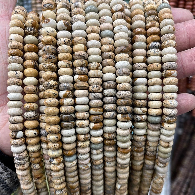 8*4mm natural jade abacus beads loose beads suitable for DIY