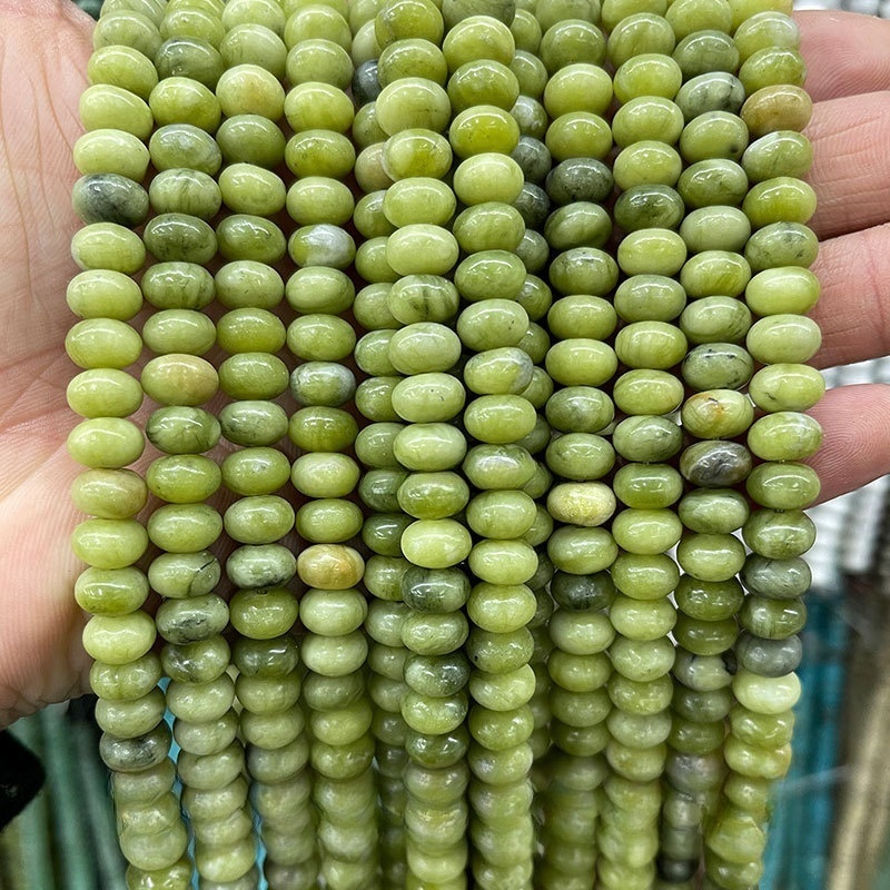 8*4mm natural jade abacus beads loose beads suitable for DIY