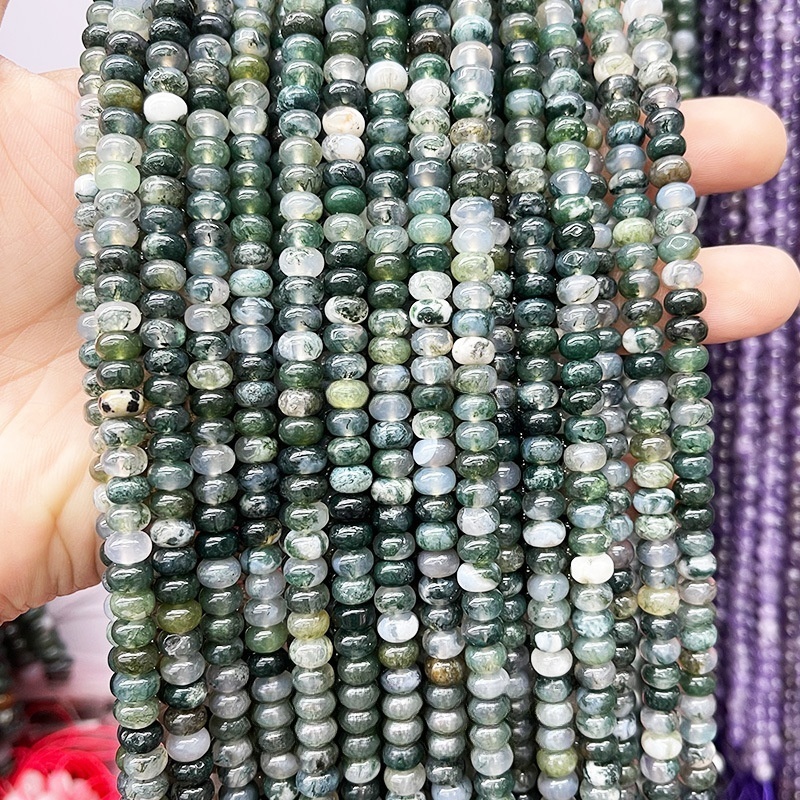 8*4mm natural jade abacus beads loose beads suitable for DIY