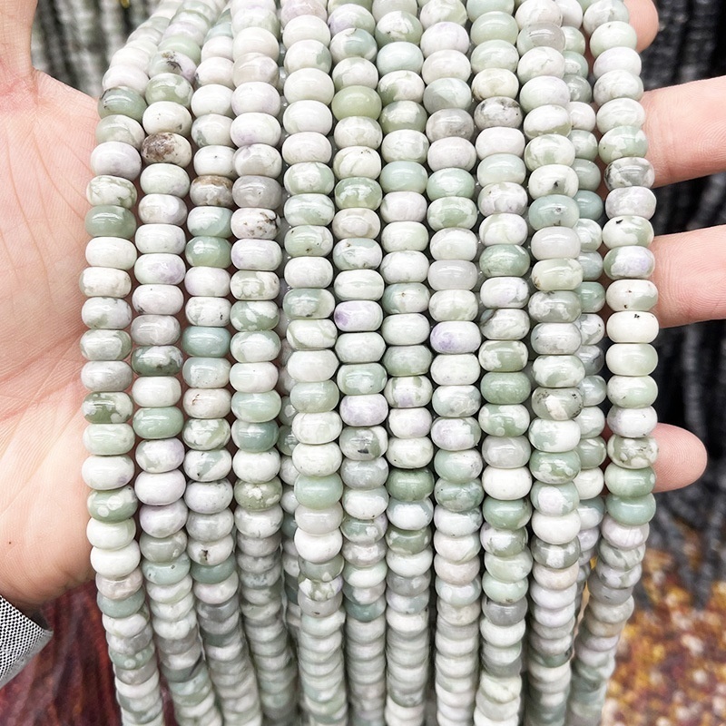 8*4mm natural jade abacus beads loose beads suitable for DIY
