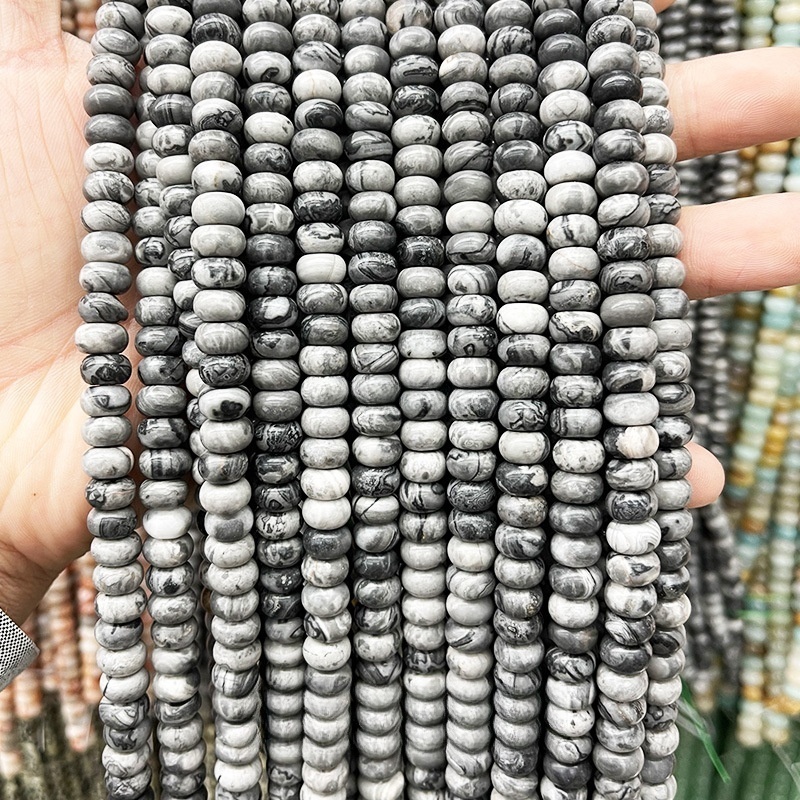 8*4mm natural jade abacus beads loose beads suitable for DIY