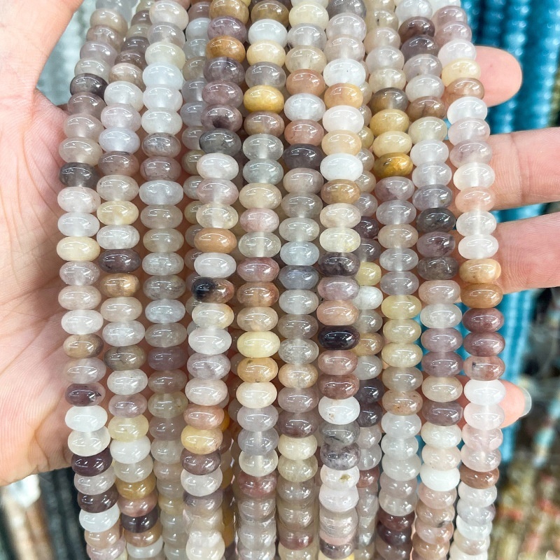 8*4mm natural jade abacus beads loose beads suitable for DIY