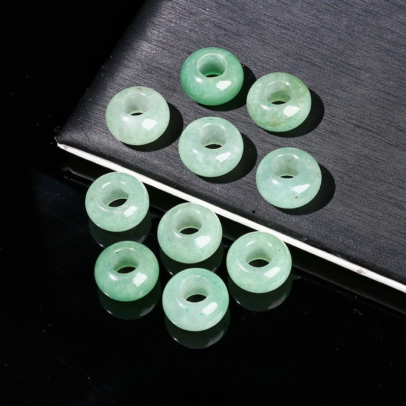 10pcs/bag 10*4m natural crystal agate abacus large hole beads loose beads