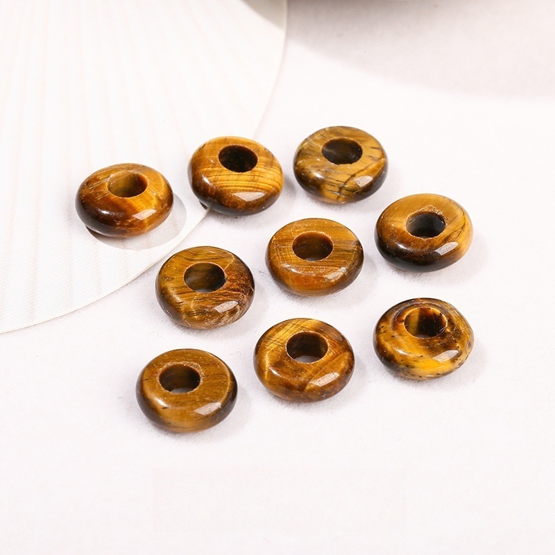10pcs/bag 10*4m natural crystal agate abacus large hole beads loose beads