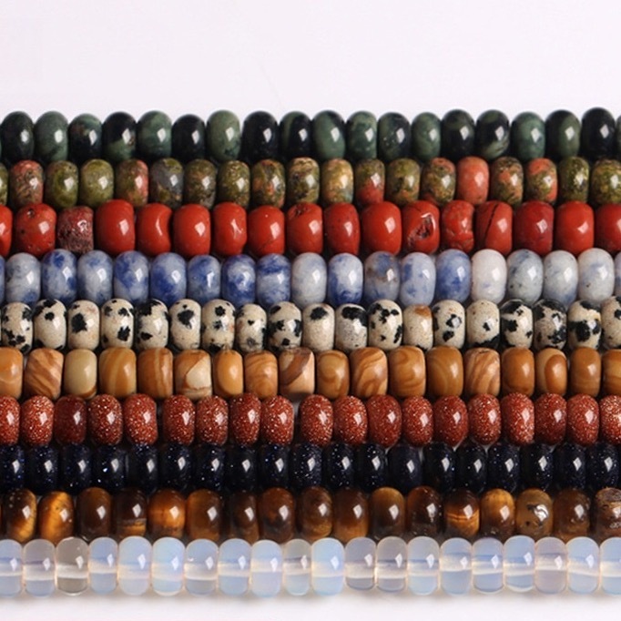 6*4mm natural stone crystal abacus beads loose beads suitable for DIY