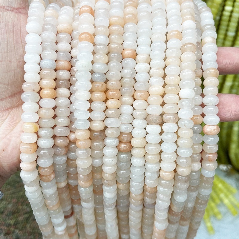 6*4mm natural stone crystal abacus beads loose beads suitable for DIY