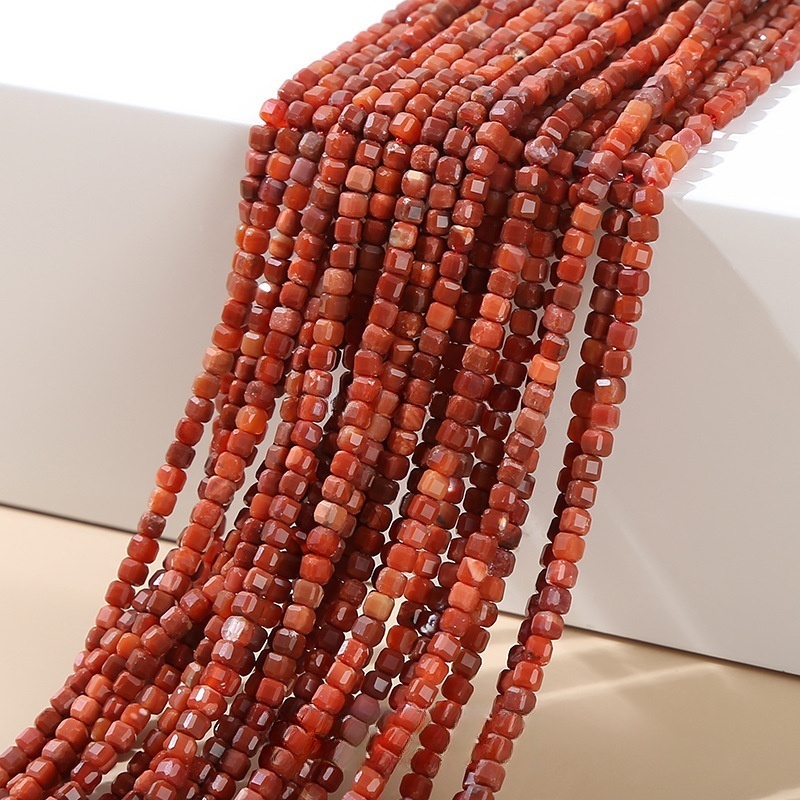 2mm natural crystal cut sugar cube loose beads suitable for DIY