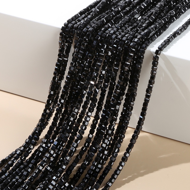 2mm natural crystal cut sugar cube loose beads suitable for DIY