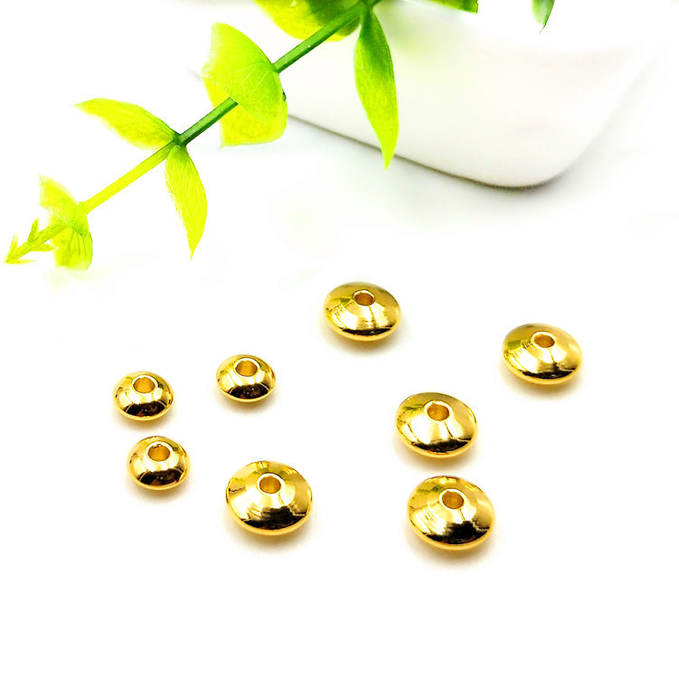 Stainless steel abacus beads jewelry accessories beads through hole beads (4-8mm)