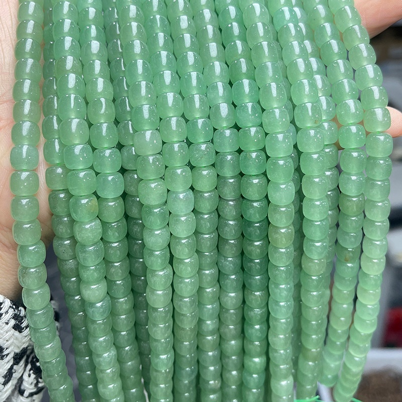 5-10mm natural green aventurine old shape beads loose beads