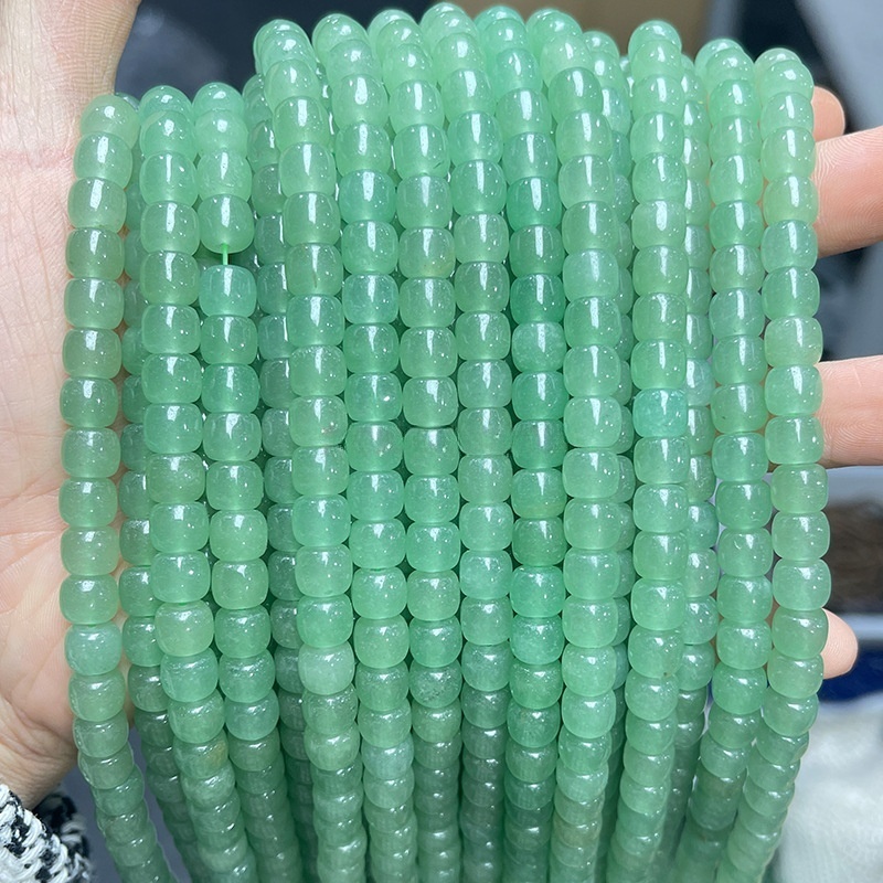 5-10mm natural green aventurine old shape beads loose beads