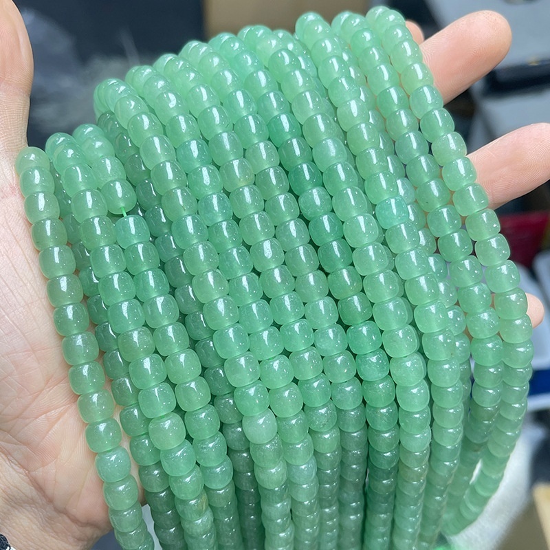 5-10mm natural green aventurine old shape beads loose beads