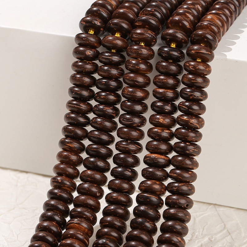 10*4mm natural coconut shell spacer abacus beads loose beads