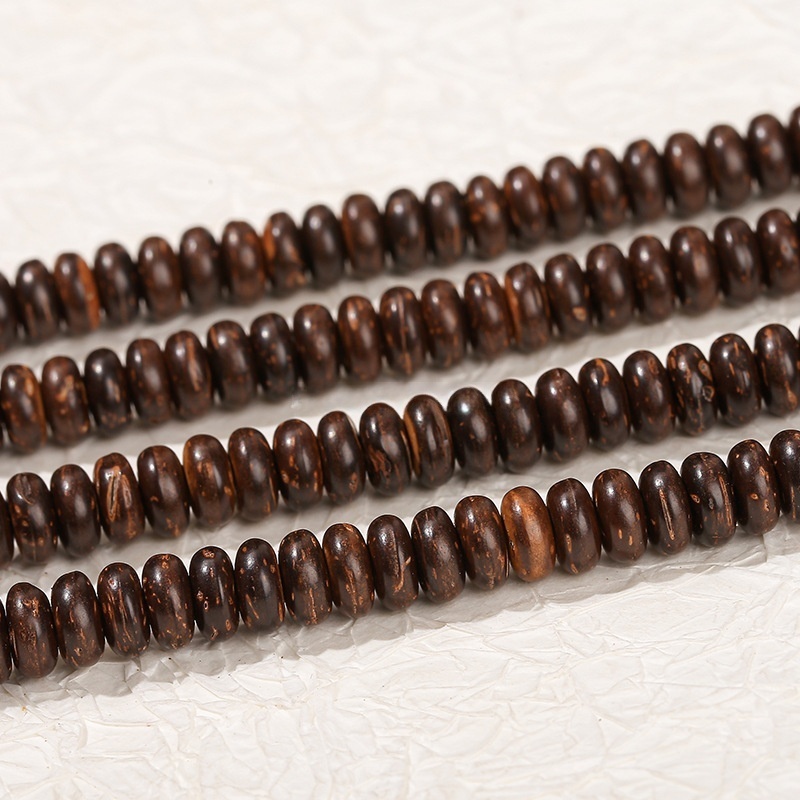 10*4mm natural coconut shell spacer abacus beads loose beads
