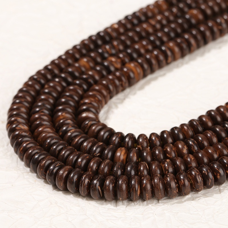 10*4mm natural coconut shell spacer abacus beads loose beads