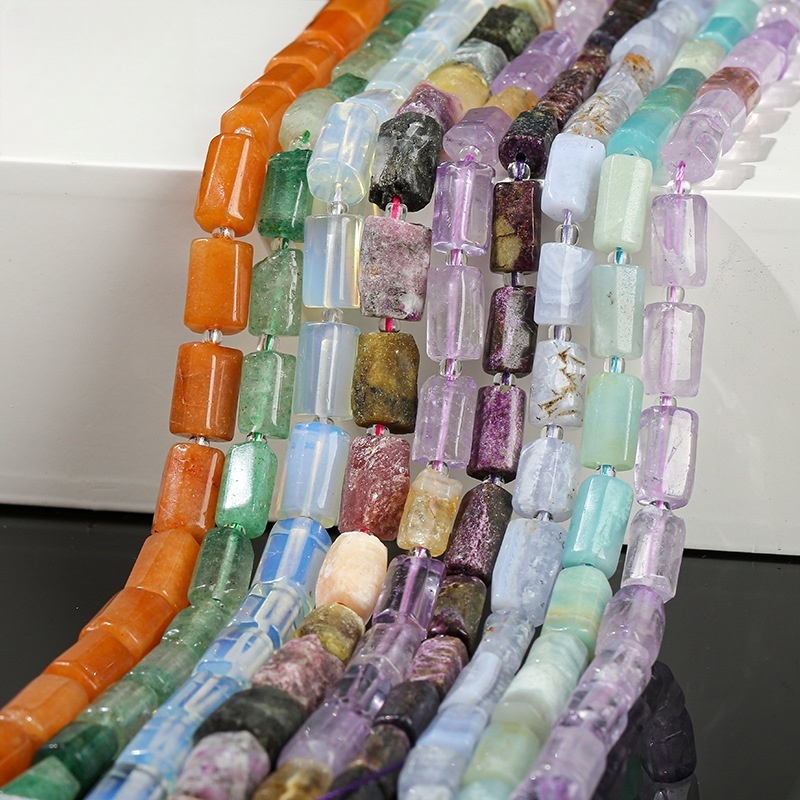 8*11mm crystal faceted cylindrical beads