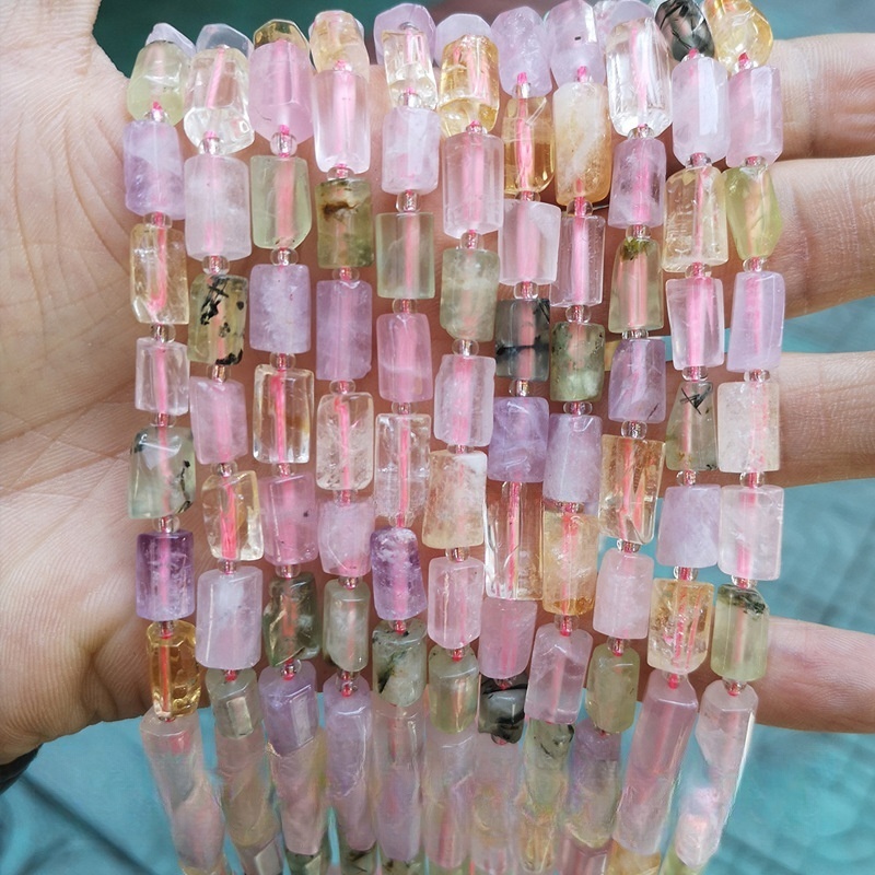 8*11mm crystal faceted cylindrical beads