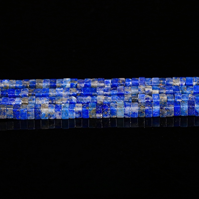 1.5*2.7mm natural stone small cube loose beads