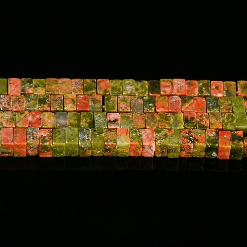 1.5*2.7mm natural stone small cube loose beads