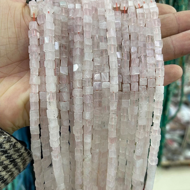 4*4mm crystal agate square beads loose beads square beads