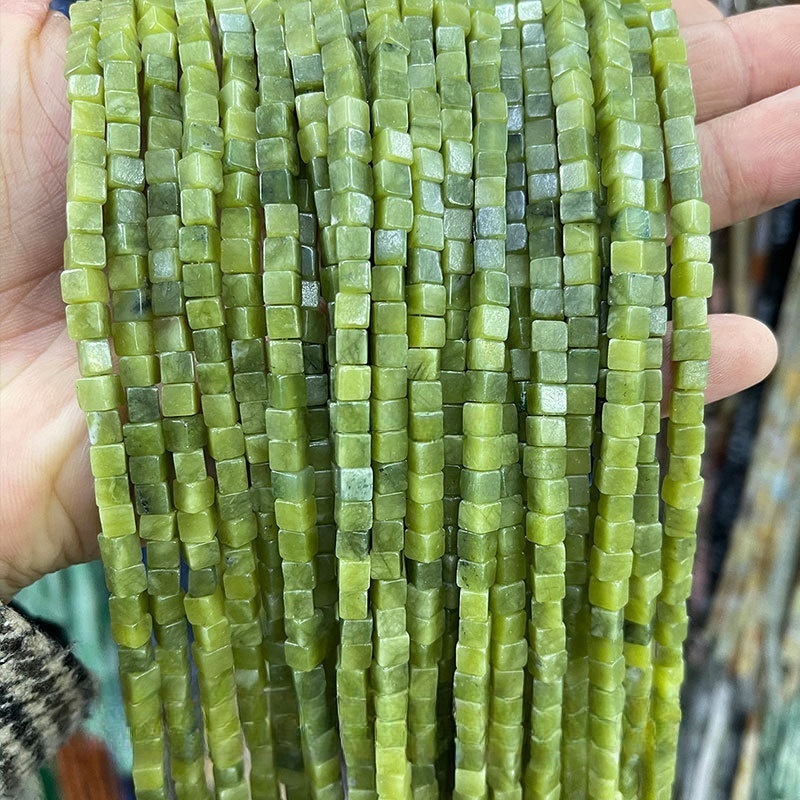 4*4mm crystal agate square beads loose beads square beads
