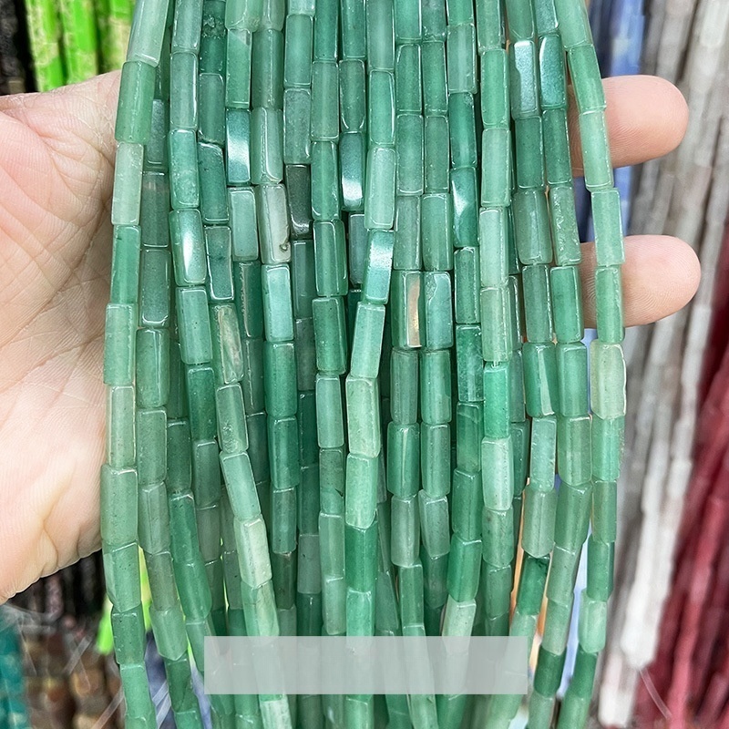 4*13mm crystal agate rectangular cube shaped loose beads