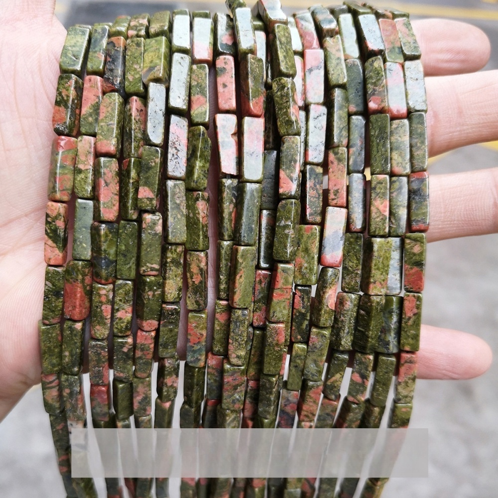 4*13mm crystal agate rectangular cube shaped loose beads