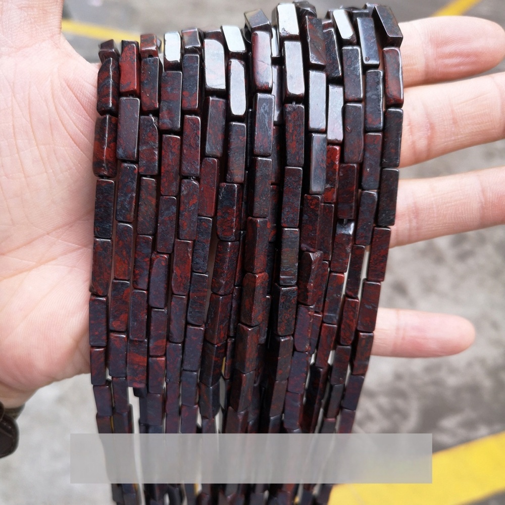 4*13mm crystal agate rectangular cube shaped loose beads