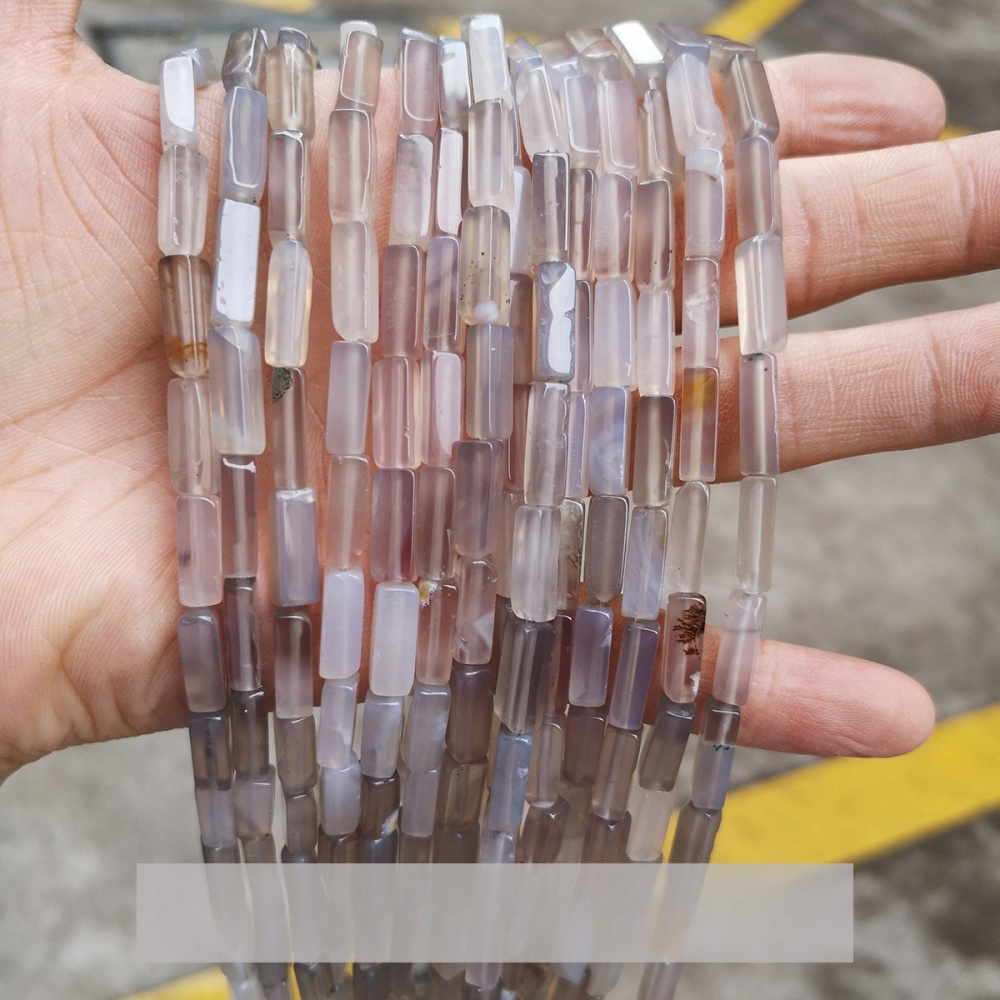 4*13mm crystal agate rectangular cube shaped loose beads